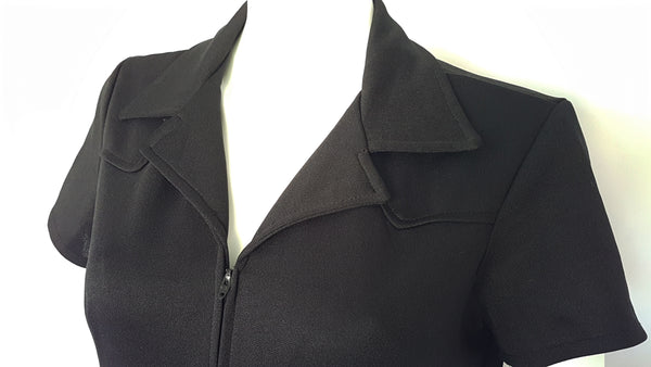 TBF: Vintage Black 1970's Jumpsuit