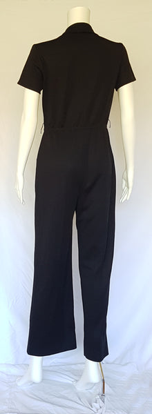TBF: Vintage Black 1970's Jumpsuit