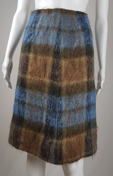 Vintage 70's Andrew Stewart Mohair & Wool Skirt