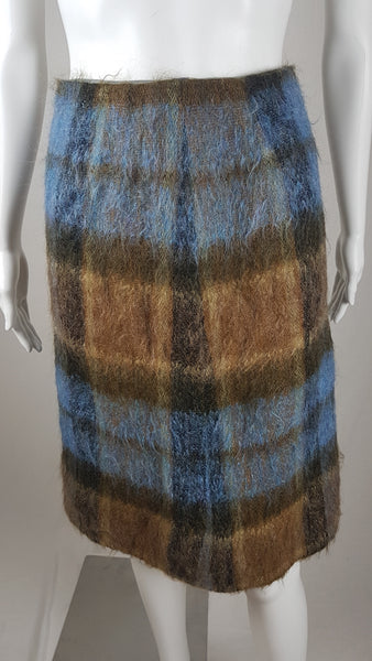 Vintage 70's Andrew Stewart Mohair & Wool Skirt