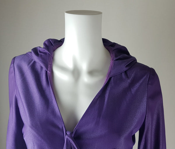 Vintage 1970's | Nu Mode Hooded Purple Jumpsuit