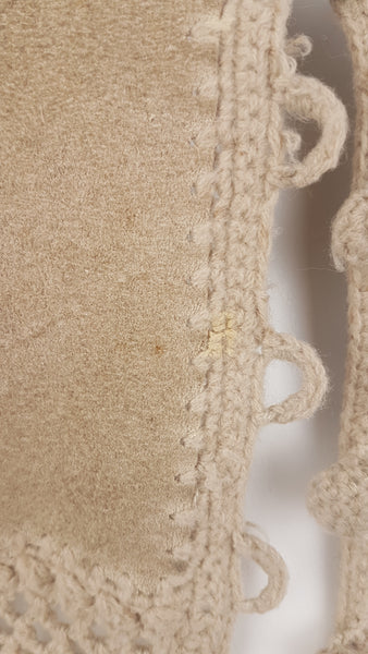 Vintage 70's | Hudson Bay Company | Suede Boho Tunic Hippie Vest | Vintage 1970's Chic Crochet Vest