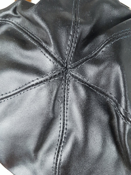 Vintage 70’s |  Harley Davidson Leather Captain Studded Biker Cap with Chain Hat