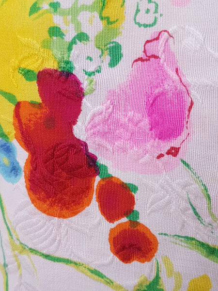 Vintage 70's | Personal by Leslie Fay | Psychedelic Floral Summer Meadow Wraparound Skirt