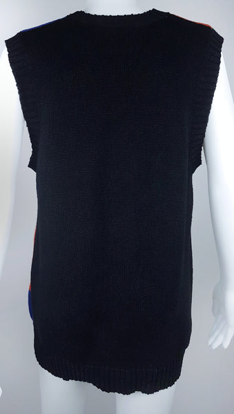 Vintage 80/90's Knitted Laura Gayle Novelty Ugly Halloween (Witch/Ghost/Candy/Pumpkin/Bat) Sweater Vest