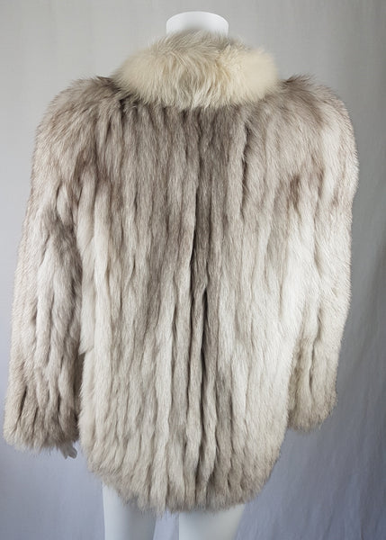 Vintage 70's Luxurious Blue Fox Fur Jacket