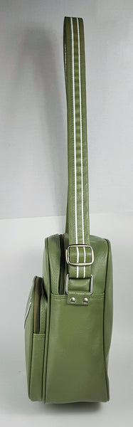 Vintage 70's | Samsonite Concord | Avocado Green Carry-on Adjustable Shoulder Bag -