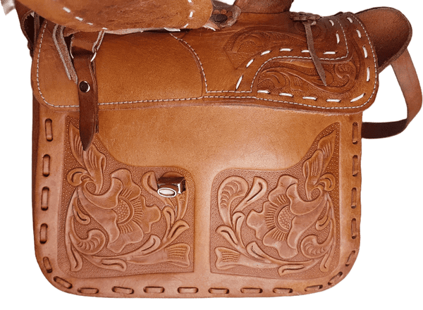 Tooled Leather Saddle Purse – Western Linens