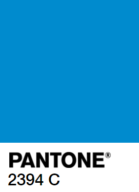 Pantone 2394 C colour swatch in a vivid medium blue.